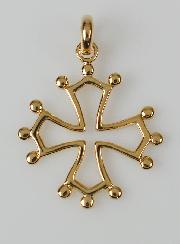 Pendentif Croix Occitane - Plaqué Or