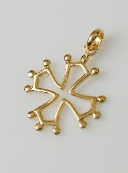 Pendentif Croix Occitane - Plaqué Or