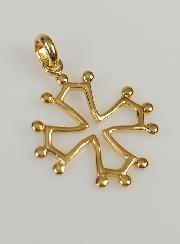 Pendentif Croix Occitane - Plaqué Or