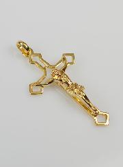 Pendentif Croix Ajourée - Plaqué Or