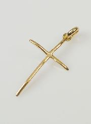 Pendentif Croix Fine - Plaqué Or