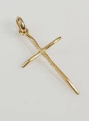 Pendentif Croix Fine - Plaqué Or