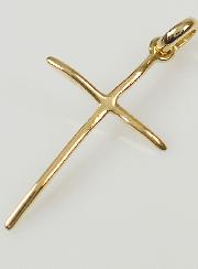 Pendentif Croix Fine - Plaqué Or
