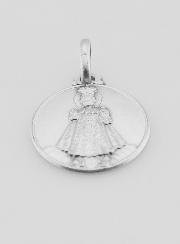 Médaille Enfant Jésus de Prague en Argent Massif - 16mm