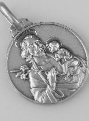 Médaille Saint Joseph en Argent Massif - 16mm