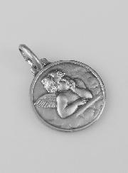 Médaille Ange-Gardien en Argent Massif - 16mm