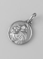 Médaille Saint Antoine de Padoue en Argent Massif - 14mm