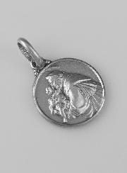 Médaille Saint Antoine de Padoue en Argent Massif - 14mm