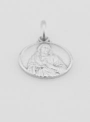 Médaille Sacré Coeur de Jésus en Argent Massif - 14mm