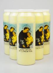 Lot de 6 Bougies de Neuvaine Saint Antoine