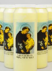 Lot de 6 Bougies de Neuvaine Saint Antoine
