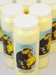 Lot de 6 Bougies de Neuvaine Saint Antoine