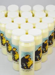 Lot de 20 Bougies de Neuvaine à Saint Antoine