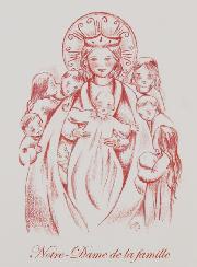 Carte de Prière - Notre Dame de la Famille