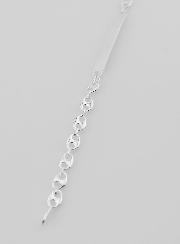 Gourmette Argent 19cm - Grain de Café 6mm