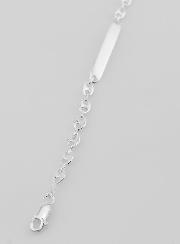 Gourmette Argent 19cm - Grain de Café 6mm