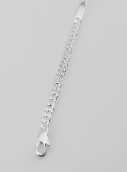 Gourmette Identité en Argent 925/1000 - Maille 4mm