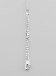 Gourmette Identité en Argent 925/1000 - Maille 4mm