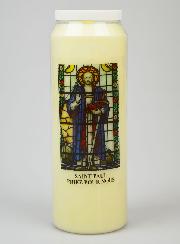 Bougie de Neuvaine à Saint Paul - 17.5cm