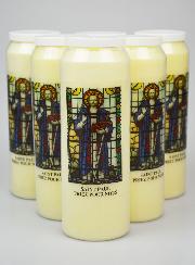 Lot de 6 Bougies de Neuvaine Saint Paul