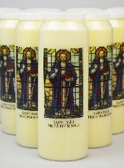 Lot de 10 Bougies de Neuvaine Saint Paul