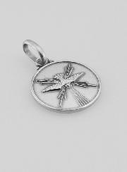 Médaille Colombe de l'Esprit Saint en Argent Massif - 14mm