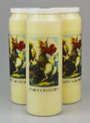 Lot de 3 Bougies de Neuvaine à Saint Georges