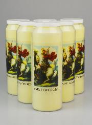 Lot de 6 Bougies de Neuvaine à Saint Georges