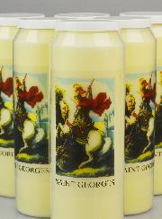 Lot de 6 Bougies de Neuvaine à Saint Georges