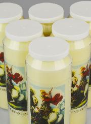 Lot de 6 Bougies de Neuvaine à Saint Georges