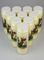 Lot de 10 Bougies de Neuvaine à Saint Georges