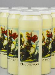 Lot de 10 Bougies de Neuvaine à Saint Georges