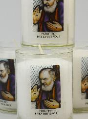 4 Bougies Veilleuses Padre Pio