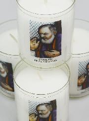4 Bougies Veilleuses Padre Pio