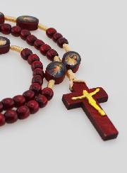 Chapelet du Christ Miséricordieux - Grains en Bois