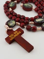 Chapelet Notre Dame de Lourdes - Grains en Bois