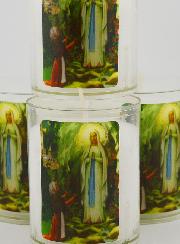 4 Bougies Veilleuses Notre Dame de Lourdes