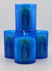 4 Bougies Veilleuses Vierge Médaille Miraculeuse - Rue du Bac