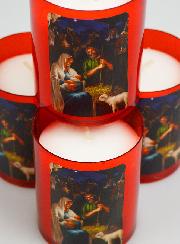 4 Bougies Veilleuses de Noël - La Nativité du Christ