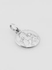 Médaille Saint Joseph en Argent Massif - 12mm