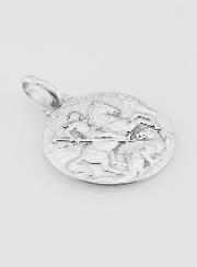 Médaille Saint Georges en Argent Massif - 18mm