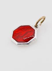 Médaille Notre Dame de Lourdes 11mm - Rouge