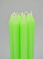 12 Bougies Teintées Masse de Prières Vert Clair