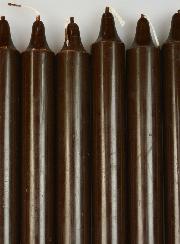 6 Bougies Teintées Masse Couleur Chocolat