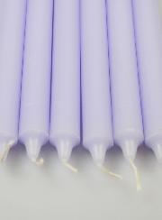 6 Bougies Teintées Masse Couleur Parme
