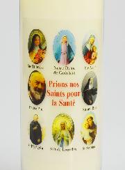 Bougie de Neuvaine Prier nos Saints pour les Malades - 17.5cm