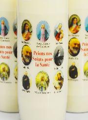 Lot de 3 Bougies de Neuvaine Prier nos Saints pour les Malades