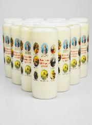 Lot de 10 Bougies de Neuvaine Prier nos Saints pour les Malades