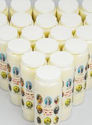 Lot de 20 Bougies de Neuvaine Prier nos Saints pour les Malades