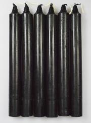 6 Bougies Teintées Masse Couleur Noire